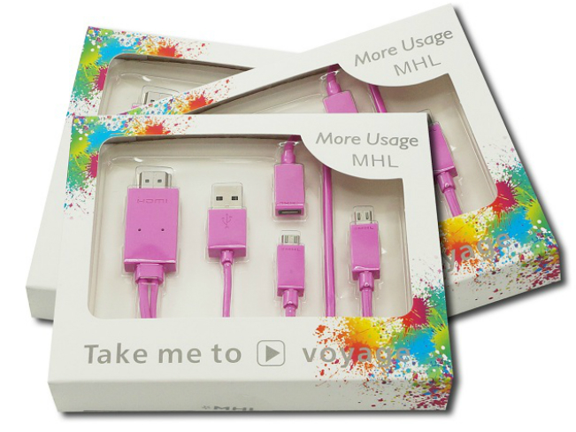 Cáp MHL To HDMI ( Wiretek ) Cáp MHL To HDMI ( Wiretek )