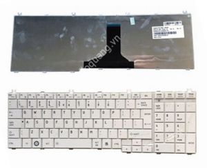 Bàn phím laptop Toshiba Satellite C650 C655 C660 C665 C670 C675 L650 L660 L655 L670 L675 L750 L770 L755, Dynabook T350 B551 B552 – L655 TRẮNG