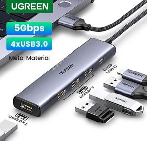 Hub chia cổng USB Type-C to USB Adapter with Multiport USB 3.0 Ports for Laptop MacBook Pro/Air iMac iPad Pro Ugreen 15395